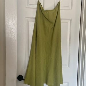 Linen maxi skirt